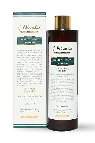 Nivalis Multi-therapy Şampuan / Dökülme Karşıtı / Saç Oluşumunu Destekleyen/ Sles -sls Free 400 ml