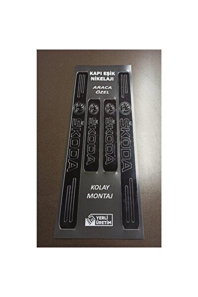 Lazer Store Skoda Favorit Uyumlu Kapı Eşiği 4'lü Set Ön Arka