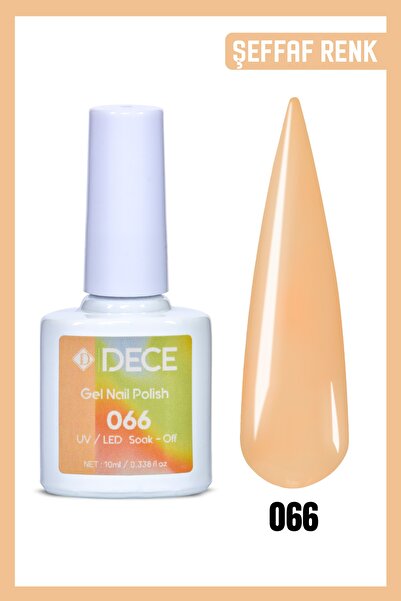 d dece Dece Kalıcı Oje Uv Led D066 (ŞEFFAF RENK) 10ml