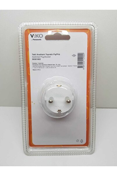 VİKO Tekli Anahtarlı Topraklı Fiş/priz