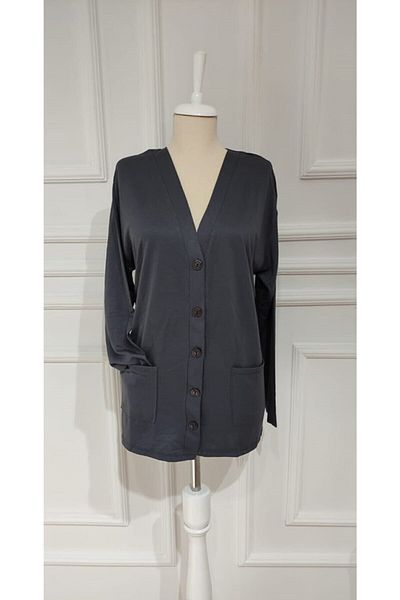 YCN GİYİM Mother Thin Combed Cotton Cardigan Special for Mother's Day