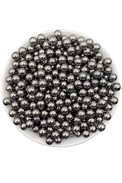 Hedef Bijuteri حبات لؤلؤ غير مثقبة، لؤلؤ معدني غير مثقب 8 مم مرصع بالمعدن / أ...