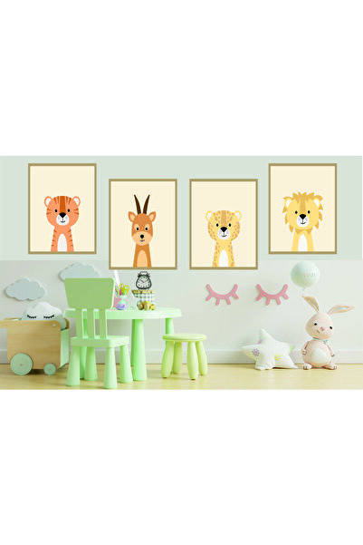 RET Dizayn Set de mobilier pentru camera copiilor, masă decorativă retro din ...