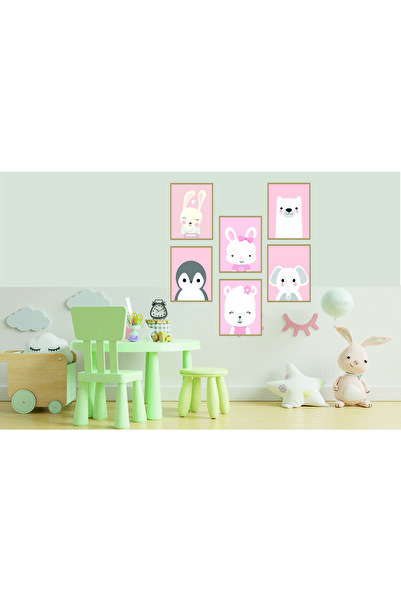 RET Dizayn Set de mobilier pentru camera copiilor, masă decorativă retro din ...