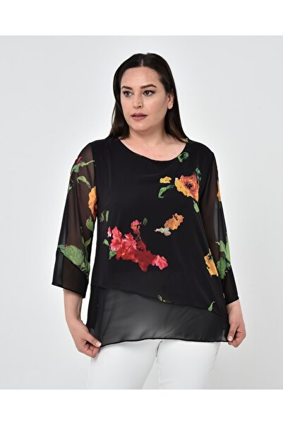 Javelin Collection Lined Chiffon Printed Blouse