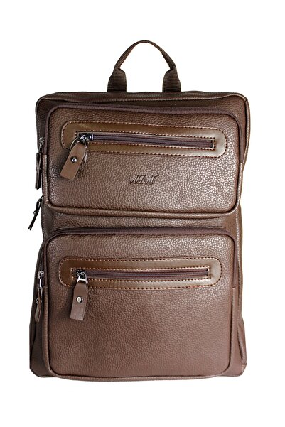 Çanta Sepetim حقيبة ظهر للكمبيوتر المحمول من الجلد الصناعي للجنسين