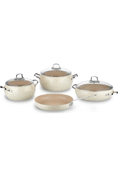 KORKMAZ A2656 Mondea 7 Parça Tencere Seti