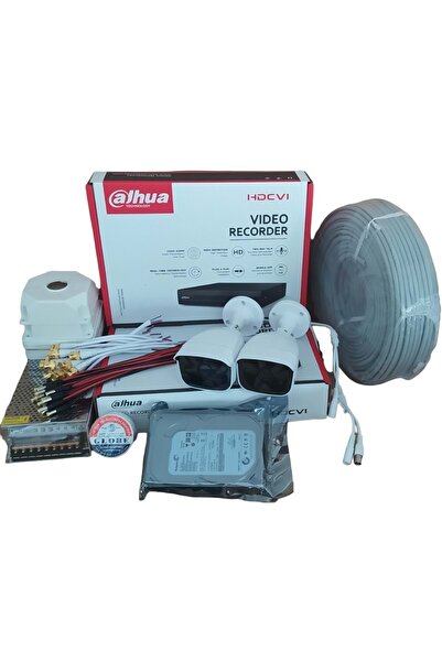 DAHUA 4 Kanallı 2 Adet Ahd Oem Güvenlik Kamera Seti