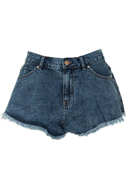 ONLY Γυναικείο τζιν σορτς Onlchıara Wave Raw μπλε