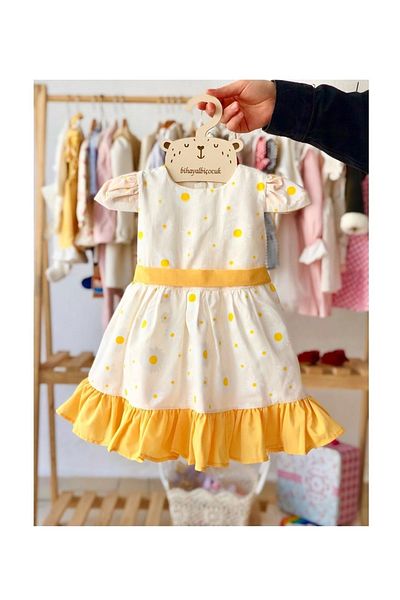 Magu Girl's Yellow Daisy Dress