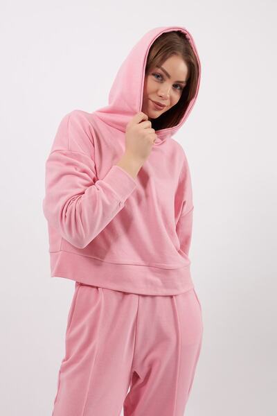 SevdeUgur Pembe Eşofman Takımı Kadın - Jogger - Sweatshirt- Collection