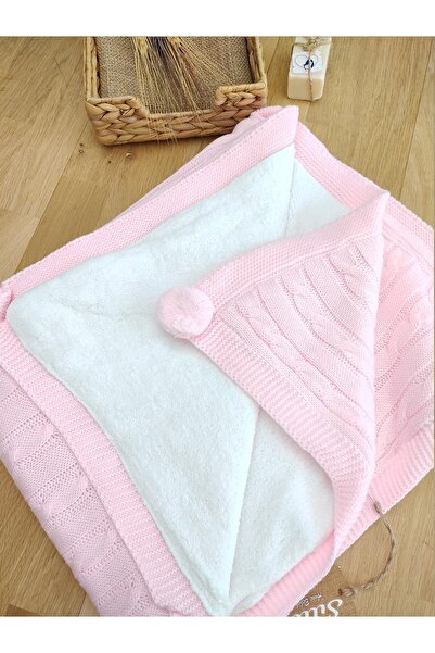 Sitilin Baby Girl Pink Knitwear Blanket Welsoft