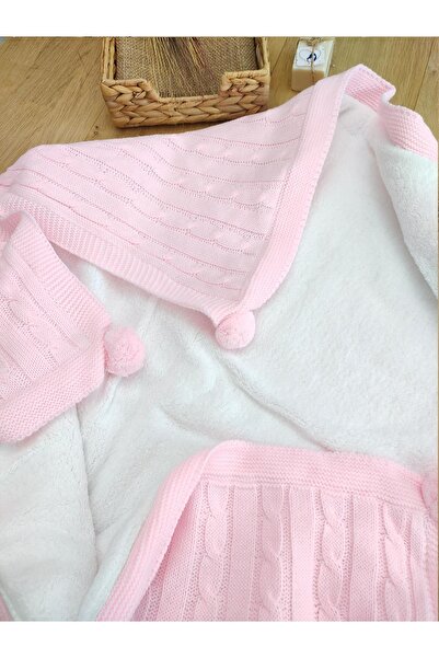Sitilin Baby Girl Pink Knitwear Blanket Welsoft