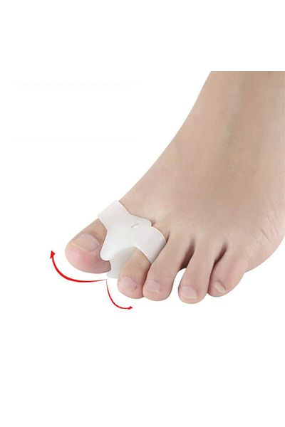 Bunyon Foot 2-Finger Thumb Separator Roller Silicone Ring Thumb Separating Callus Protector Bunion