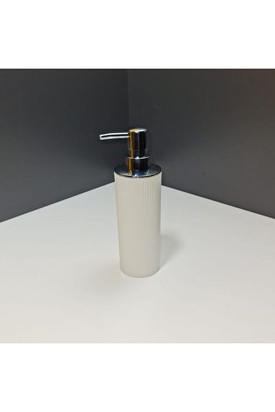 HomeTarz Liza Liquid Soap Dispenser Κουζίνα Νιπτήρας Μπάνιου Ριγέ Στρογγυλός Διανομέας Σαπουνιού