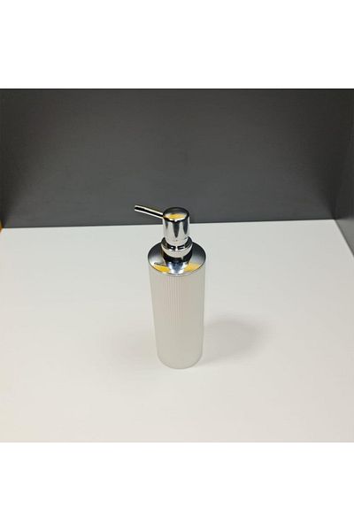 HomeTarz Liza Liquid Soap Dispenser Κουζίνα Νιπτήρας Μπάνιου Ριγέ Στρογγυλός Διανομέας Σαπουνιού
