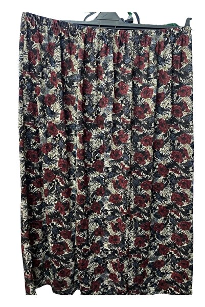 Terzihane Büyük Beden Viskon Basma Kumaş Anne Etek Standart Beden 150 Kiloya ...