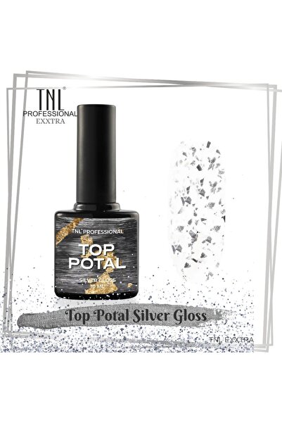 tnl professional Tnl Exxtra Top Potal Silver Gümüş Gri Top Coat 10 ml Kalıcı ...