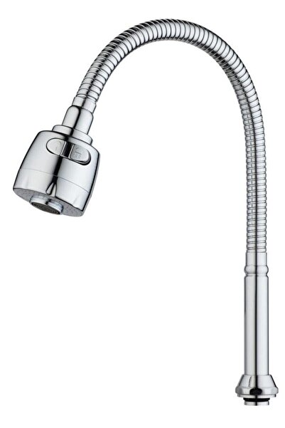 QNİAY Esnek Mutfak Evye Bataryası Başlığı Kubar Krom 360 Derece Döner Kafa Mu...