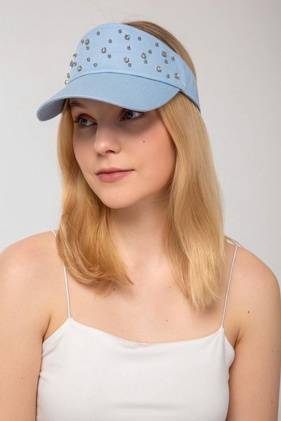 Saria Moda Blue Stone Detailed Tennis Hat