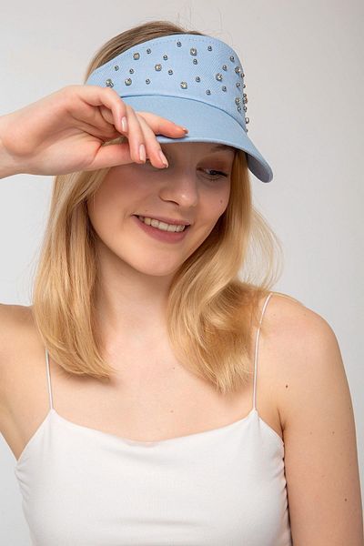 Saria Moda Blue Stone Detailed Tennis Hat