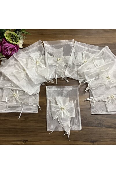 OYA home كيس لؤلؤة حجم صغير - كريمي (10 لو) -17*25 سم