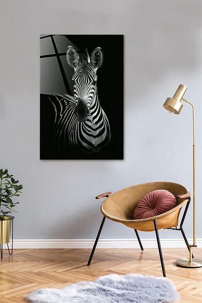 Decorita Animals| Glass Table| Zebra| 40cm X 60cm