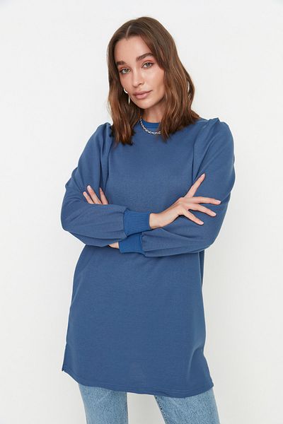 Trendyol Modest Tuniken - Dunkelblau - Regular Fit