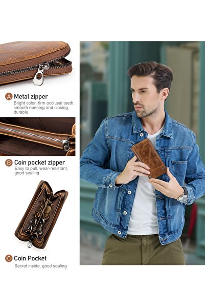 Contact’S Genuine Leather Portfolio Wallet