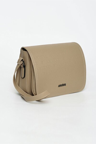 Armine Kadın Çanta Vizon Lazer Baskı - 189