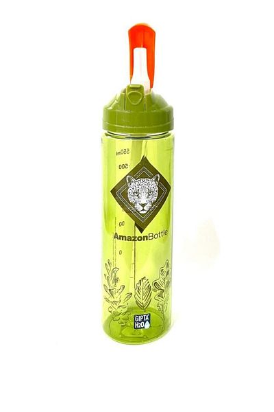 Gıpta Green Amazon Tritan Flask with Straw 600ml