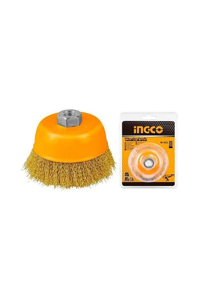 Ingco Fringed Cup Wire Brush 75mm