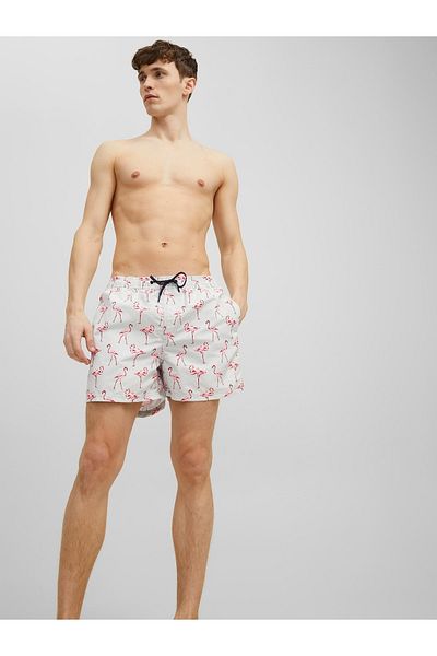 Jack & Jones Swim Shorts - Gray - Textured