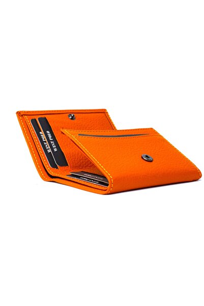 Westpolo Unisex Mini Genuine Leather Wallet Card Holder