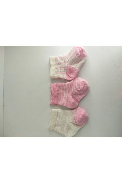 Akface Patterned Cotton Girl 0-6 Months Newborn Baby Socks