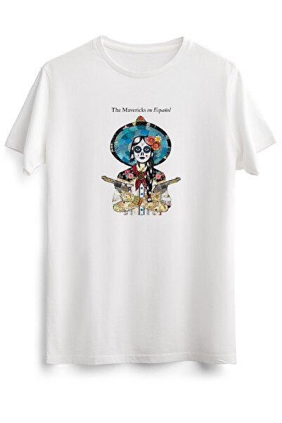 GreenMint تي شيرت أبيض للجنسين ألبوم موسيقى إسبانول أوف ذا مافريكس كلاسيك