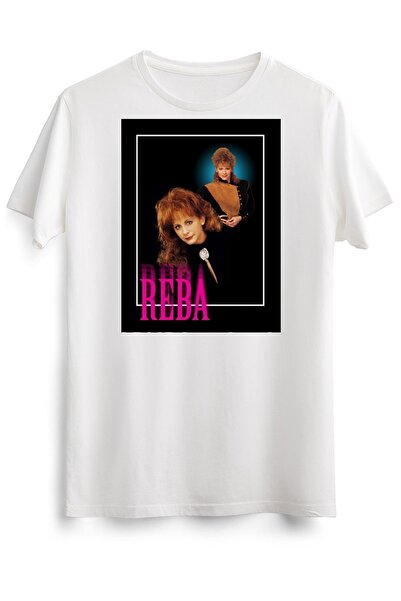 GreenMint تي شيرت أبيض للجنسين تصميم قميص ريبا الكلاسيكي