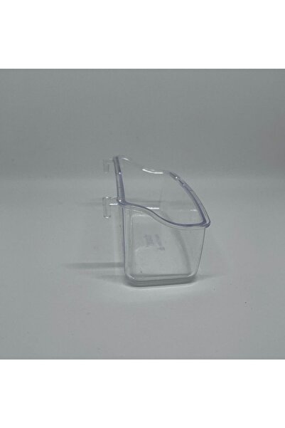 A.C.E.K PLASTİK Askılı Şeffaf Tavşan,hamster Yemliği ( 15cm )