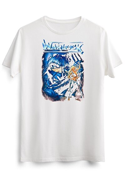 GreenMint تي شيرت أبيض للجنسين Warlock - Triumph & Agony Old School German He...