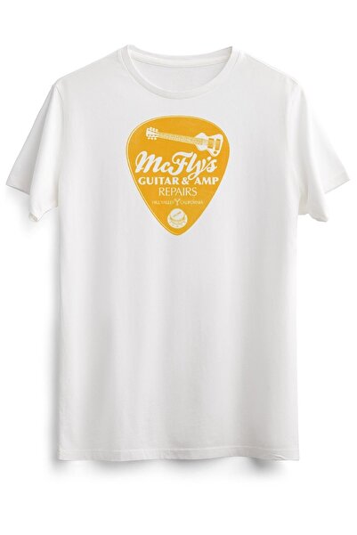 GreenMint تي شيرت أبيض للجنسين Mcfly&#إصلاحات x27;s - برتقالي أساسي