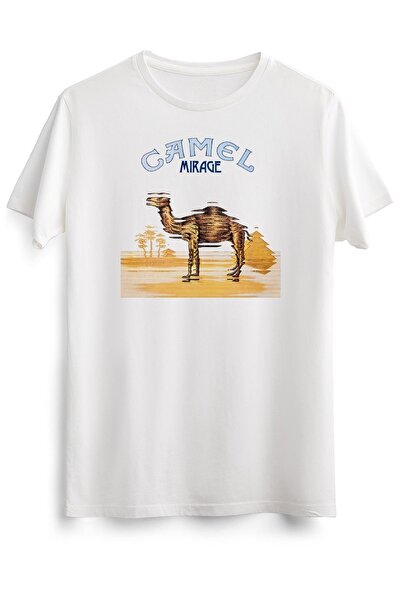 GreenMint تي شيرت أبيض للجنسين الجمل الأساسي