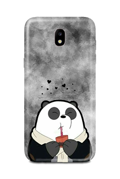 PERAX Samsung Galaxy J7 Pro Panda Desenli Telefon Kılıfı Samj7-pro-00001001-01