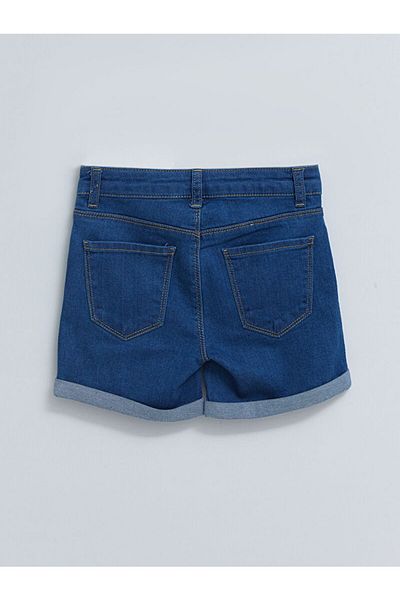 LC Waikiki Basic Cotton Girl's Jean Shorts