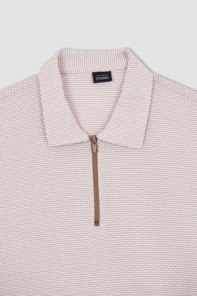DeFacto Slim Fit Polo Neck Cotton Combed T-Shirt