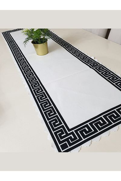 Körfez Kırlent Trendy Frame Model Decorative Runner 40x140cm