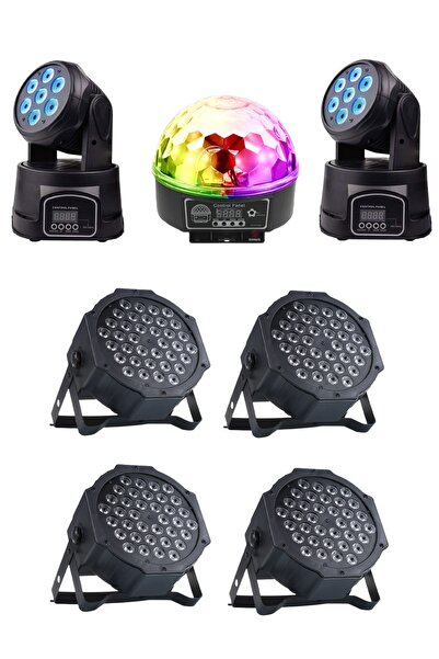 Quenlite Free Paket-3 Sahne Işık Sistemi Seti ( Top Küre Led Par Moving Head ...