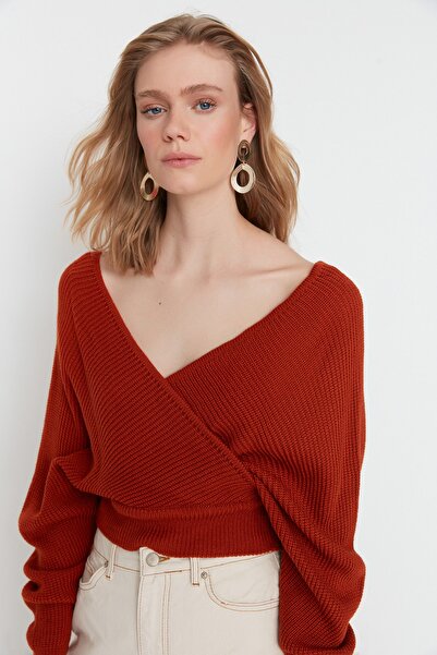 Trendyol Collection Pullover - Braun - Regular Fit