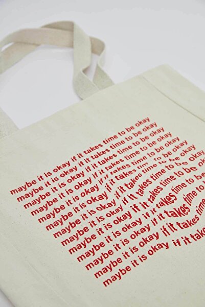 Manuka Printed Gusseted Canvas Tote Bag Maybe It Is Okay