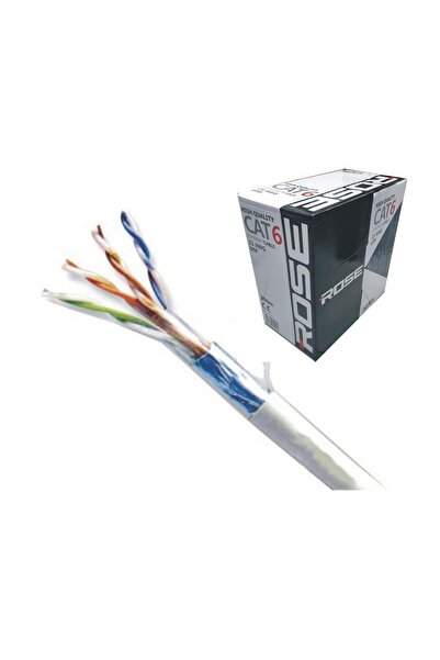 Rose Cat6 Kablo - 23 Awg Cat 6 Ethernet Internet Kablosu 305metre