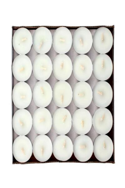 Happyland 50'li Tealight Mum Seçeceğiniz Renkte 50 Adet Tealight Mum